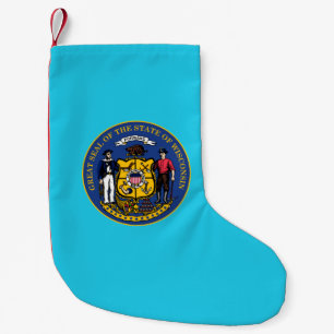 Wisconsin Siegel, amerikanisches Staat Siegel Kleiner Weihnachtsstrumpf