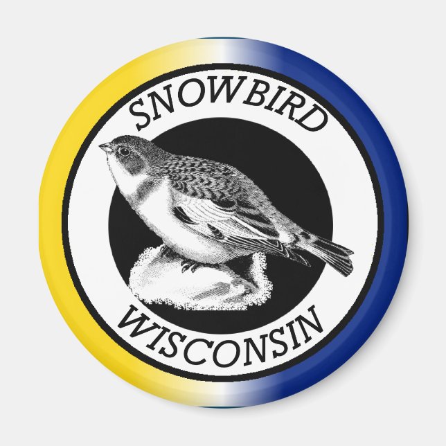 Wisconsin Snowbird Magnet (Vorne)