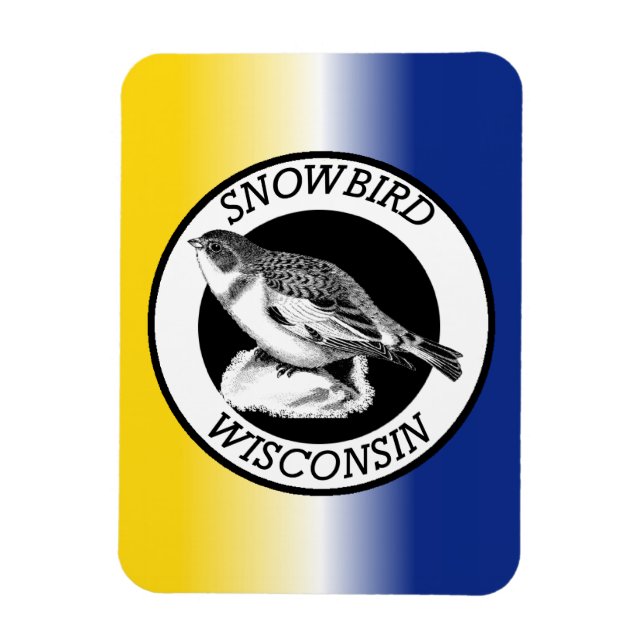 Wisconsin Snowbird Magnet (Vertikal)