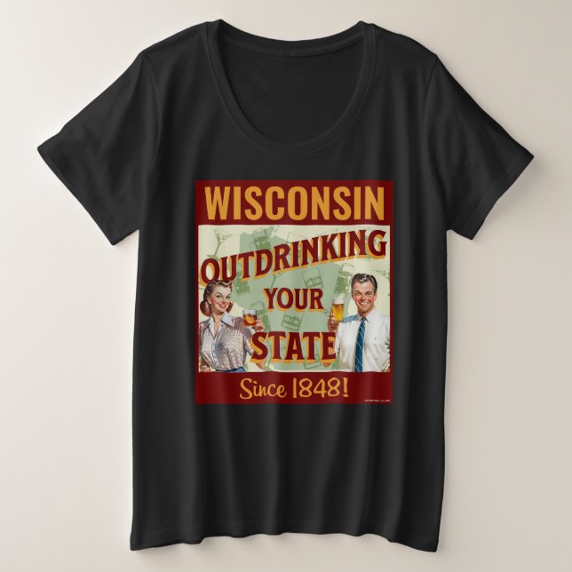 Wisconsin Sortir Votre État Depuis 1848 (Design devant)