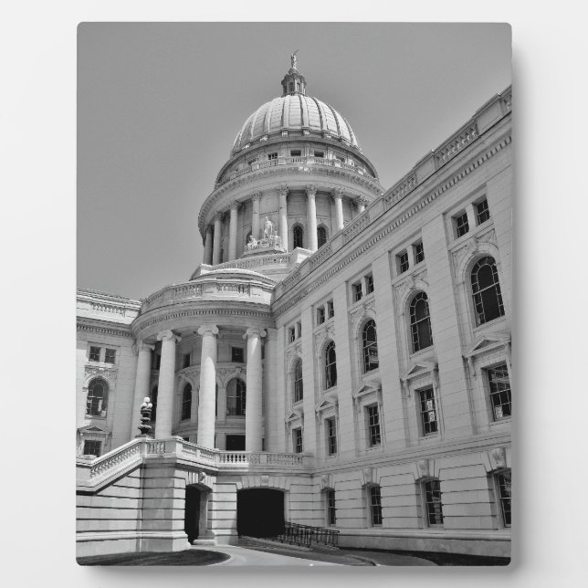 Wisconsin Staat Hauptstadt Fotoplatte (Vorderseite)