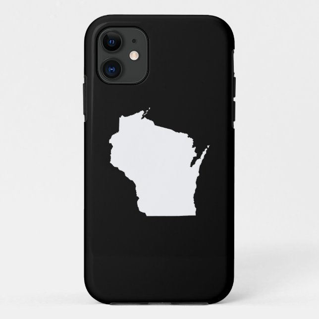 Wisconsin Staat Kontur Case-Mate iPhone Hülle (Rückseite)
