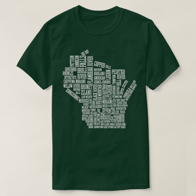 Wisconsin Staat Parks Aktualisiert 2021 T-Shirt (Design vorne)