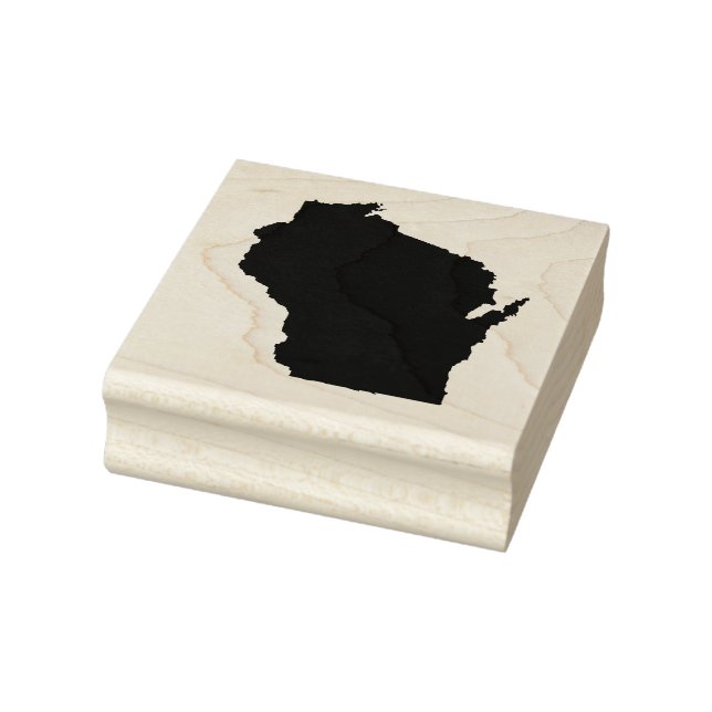 Wisconsin Staat Solid Rubber Art Briefmarke Gummistempel (Stempel)