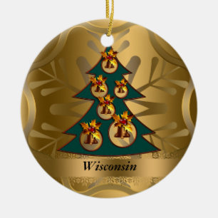 Wisconsin Staat Weihnachtsschmuck