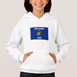 Wisconsin Staatsflagge Hoodie