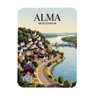 Wisconsin-Städtchen USA Magnet