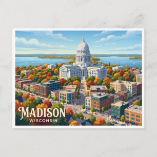 Wisconsin State Capitol Madison Postkarte