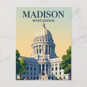 Wisconsin State Capitol Wisconsin Postkarte