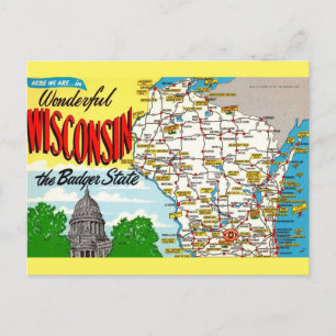 Wisconsin State Karte 