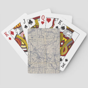 Wisconsin-Straßenkarte 4 Spielkarten