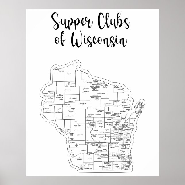 Wisconsin Supper Club Theme Poster (Vorne)