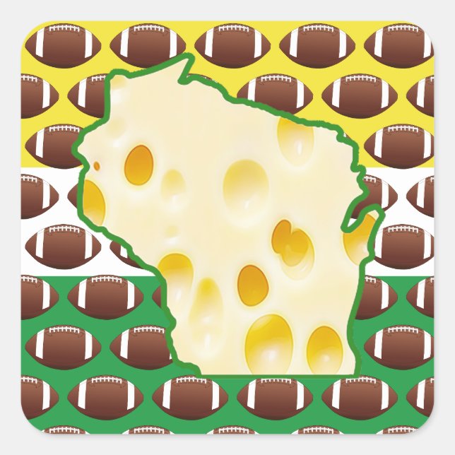 Wisconsin Swiss Chef Football Stickers (Vorderseite)