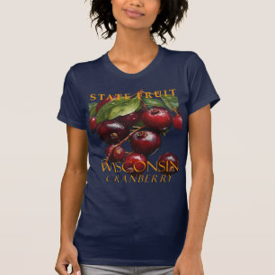 Wisconsin-Territorium Frucht Die Cranberry T-Shirt