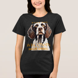 Wisconsin Territory Hund der Wasser Spaniel Tri-Blend Shirt