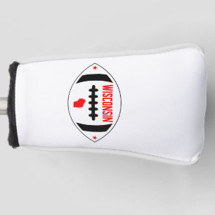 Wisconsin Themed Football Golf Headcover