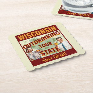 Wisconsin trinkt seit 1848 mehr als Ihr Staat Untersetzer