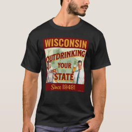 Wisconsin übertrinkt Ihren Staat seit 1848 T-Shirt
