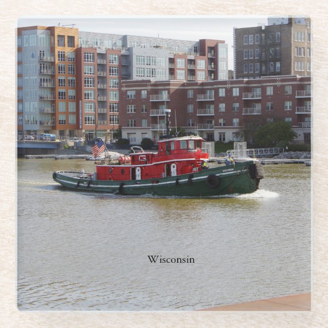 Wisconsin-Untersetzer Glasuntersetzer (Vorderseite)