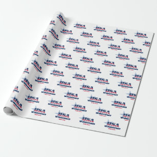 Wisconsin US Flagge Staat Geschenkpapier
