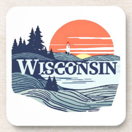 Wisconsin USA Getränkeuntersetzer