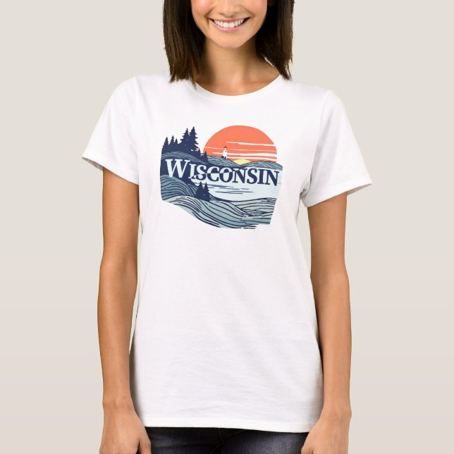 Wisconsin USA T-Shirt (Vorderseite)
