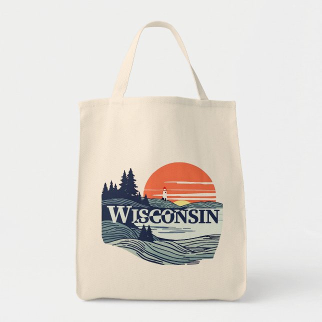 Wisconsin USA Tragetasche (Vorne)