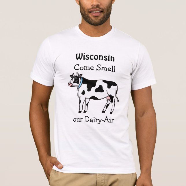 Wisconsin, venez sentir notre t-shirt Humour à air (Devant)