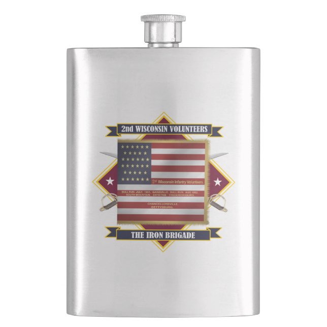 Wisconsin Volunteer Infanterie Flachmann (Vorderseite)
