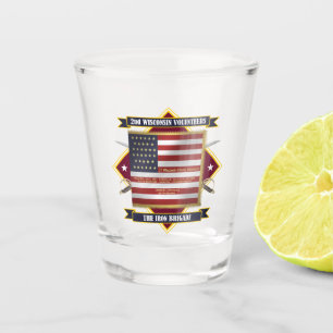 Wisconsin Volunteer Infanterie Schnapsglas