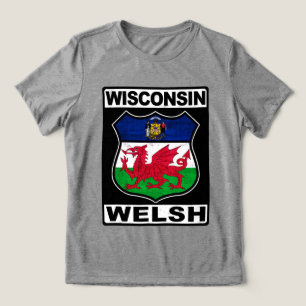Wisconsin Welsh American Tri-Blend Shirt