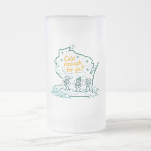 Wisconsin Winter - Kalt genug für dich? Mattglas Bierglas