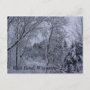 Wisconsin Winter Postkarte