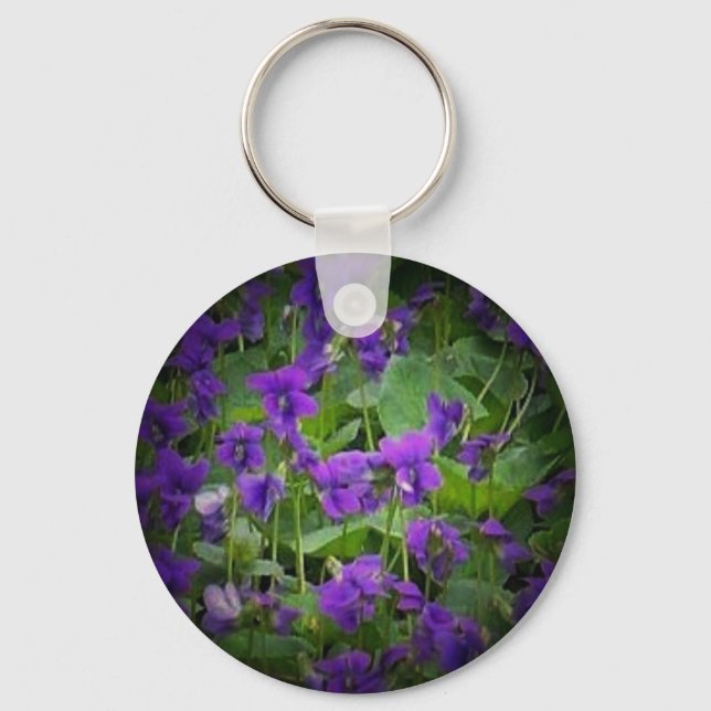 Wisconsin Wood Violet Spotlight Schlüsselanhänger (Vorderseite)
