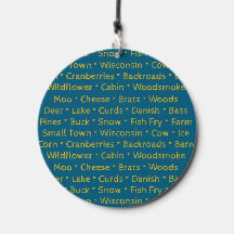 Wisconsin Words Wind Chime
