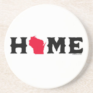 Wisconsin Zuhause Getränkeuntersetzer