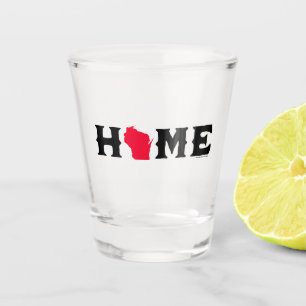 Wisconsin Zuhause Schnapsglas