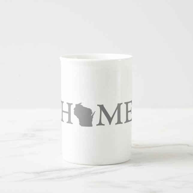 Wisconsin Zuhause Staat Prozellantasse (Vorderseite)