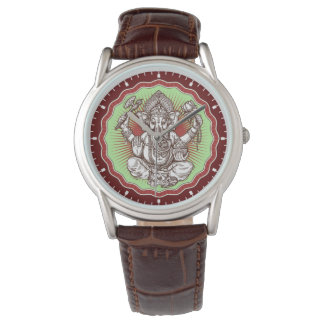 Wisdom Ganapati Indien Hindu Lord Ganesha Elephant Armbanduhr
