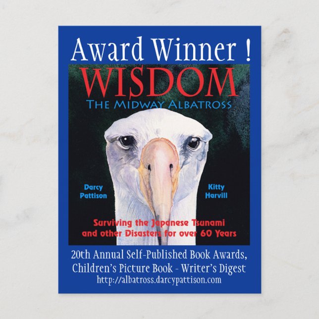 WISDOM the Midway Albatross, Promo Cards Postkarte (Vorderseite)