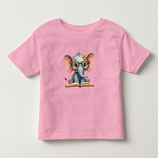 Wise Baby Elephant Kleinkind T-shirt (Vorderseite)