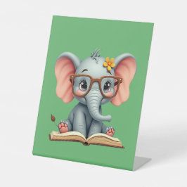 Wise Baby Elephant Sockelschild