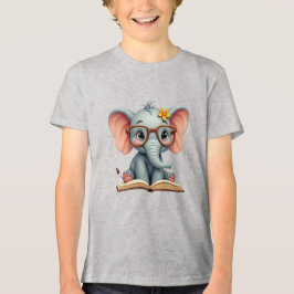 Wise Baby Elephant Tri-Blend Shirt