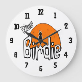 Wise birdie large clock große wanduhr