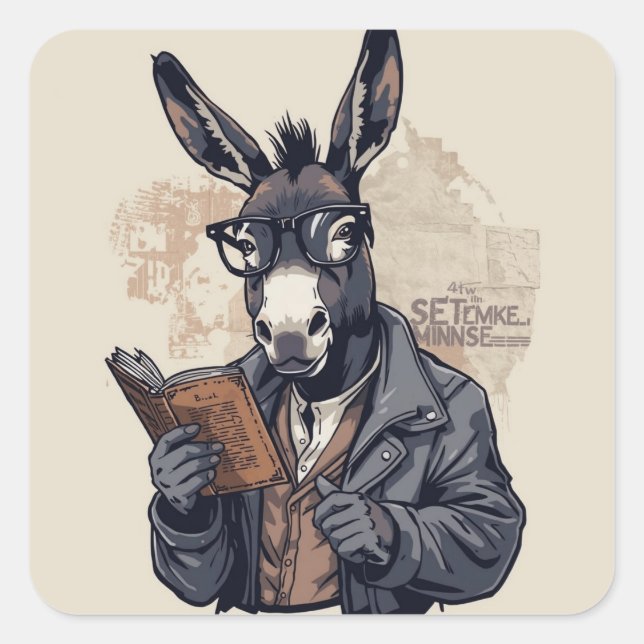  Wise Donkey — Sticker (Vorderseite)