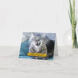 Wise Guy Cat Carte de remerciements