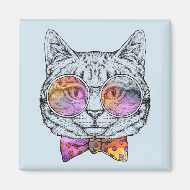 Wise Kitty Kat Magnet (Vorne)