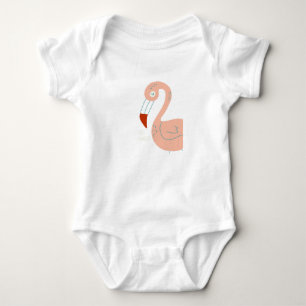 Wise like a Flamingo Baby Strampler