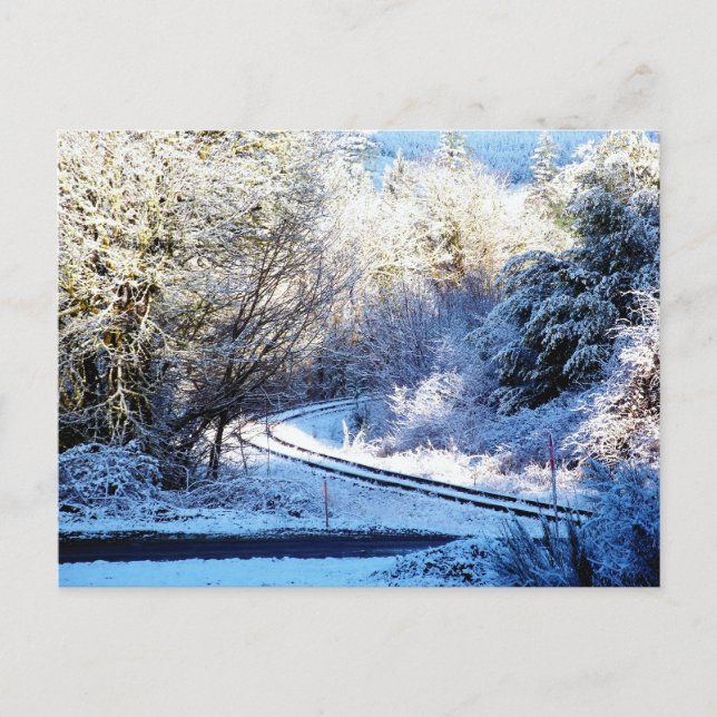 Wise Man Winter - Coquille, Oregon Postkarte (Vorderseite)