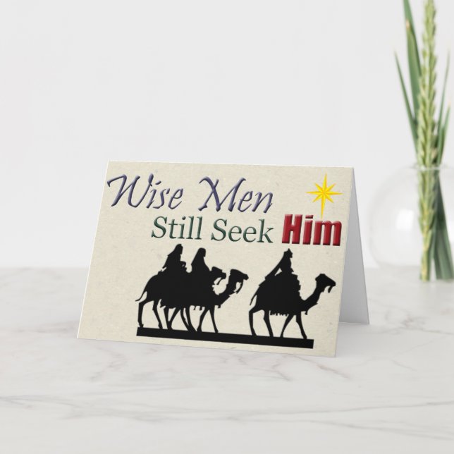 Wise Men Card Feiertagskarte (Vorderseite)